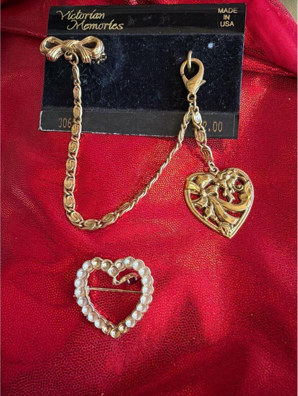 vintage costume jewelry brooches, featuring styles commonly attributed to design